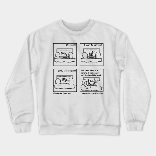 Seafood Crewneck Sweatshirt by crampedconditions